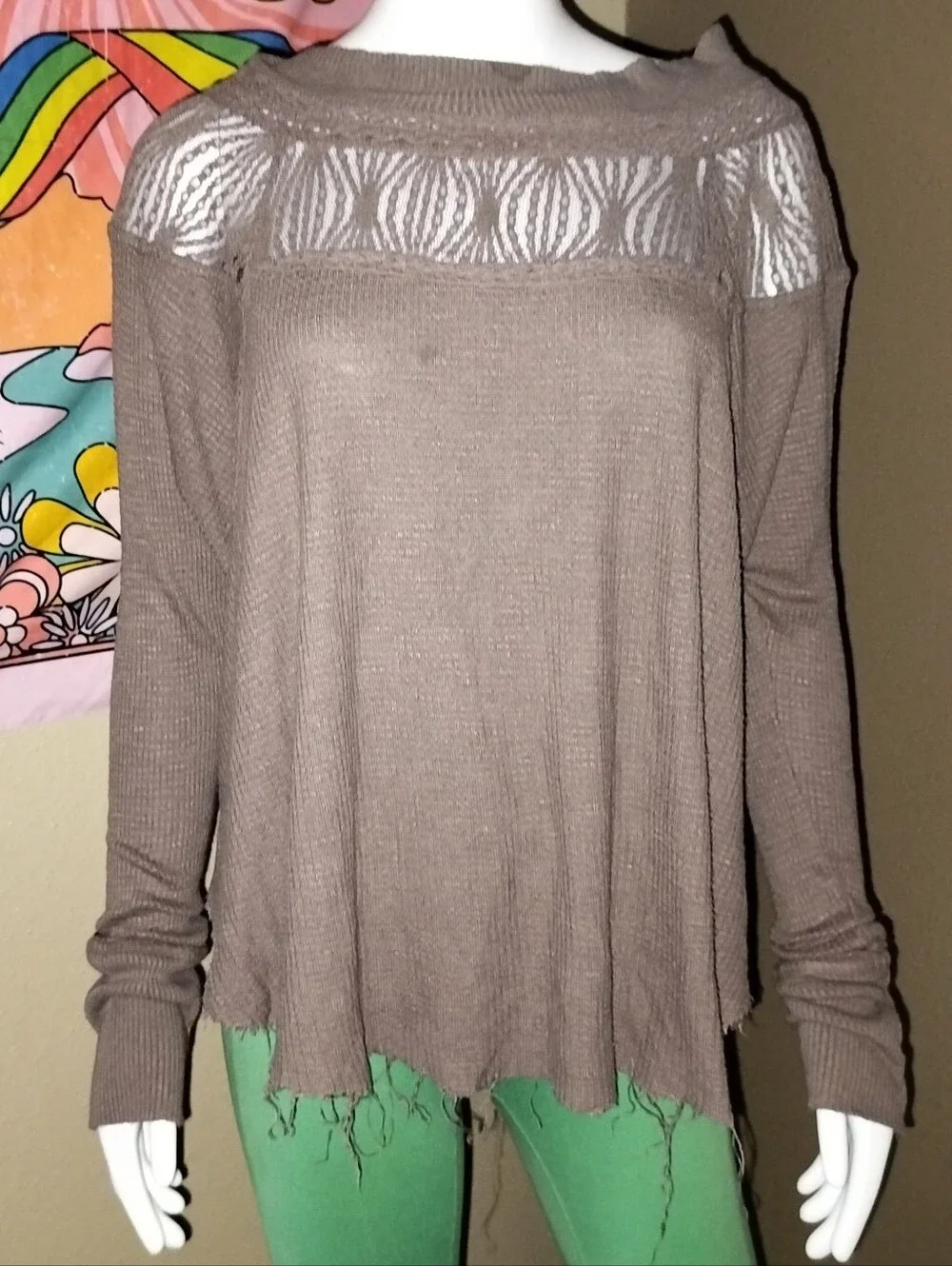 Free People Spring Valley Thermal Top Sz M